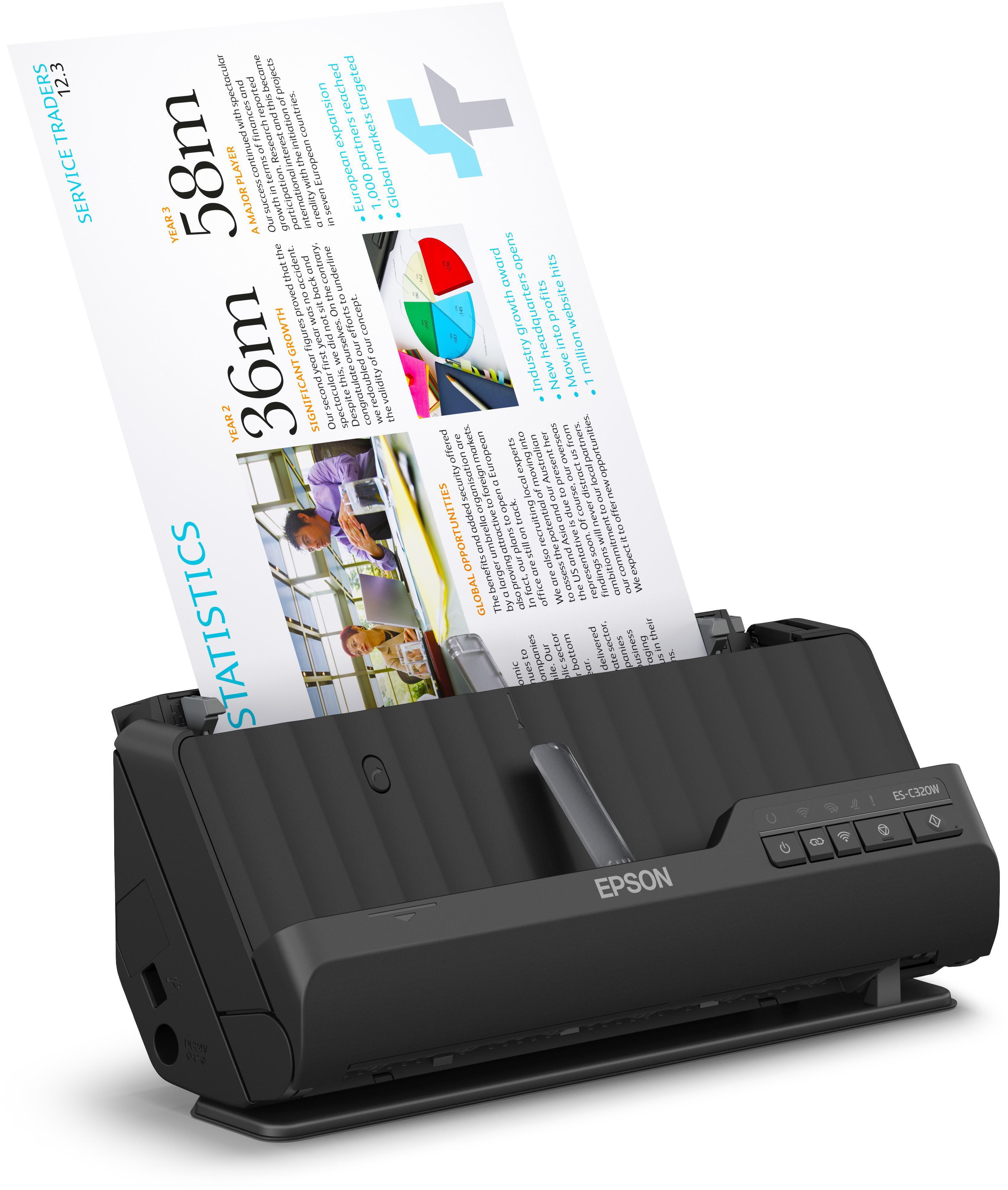  - Scanner de Documentos Epson WorkForce ES-C320W