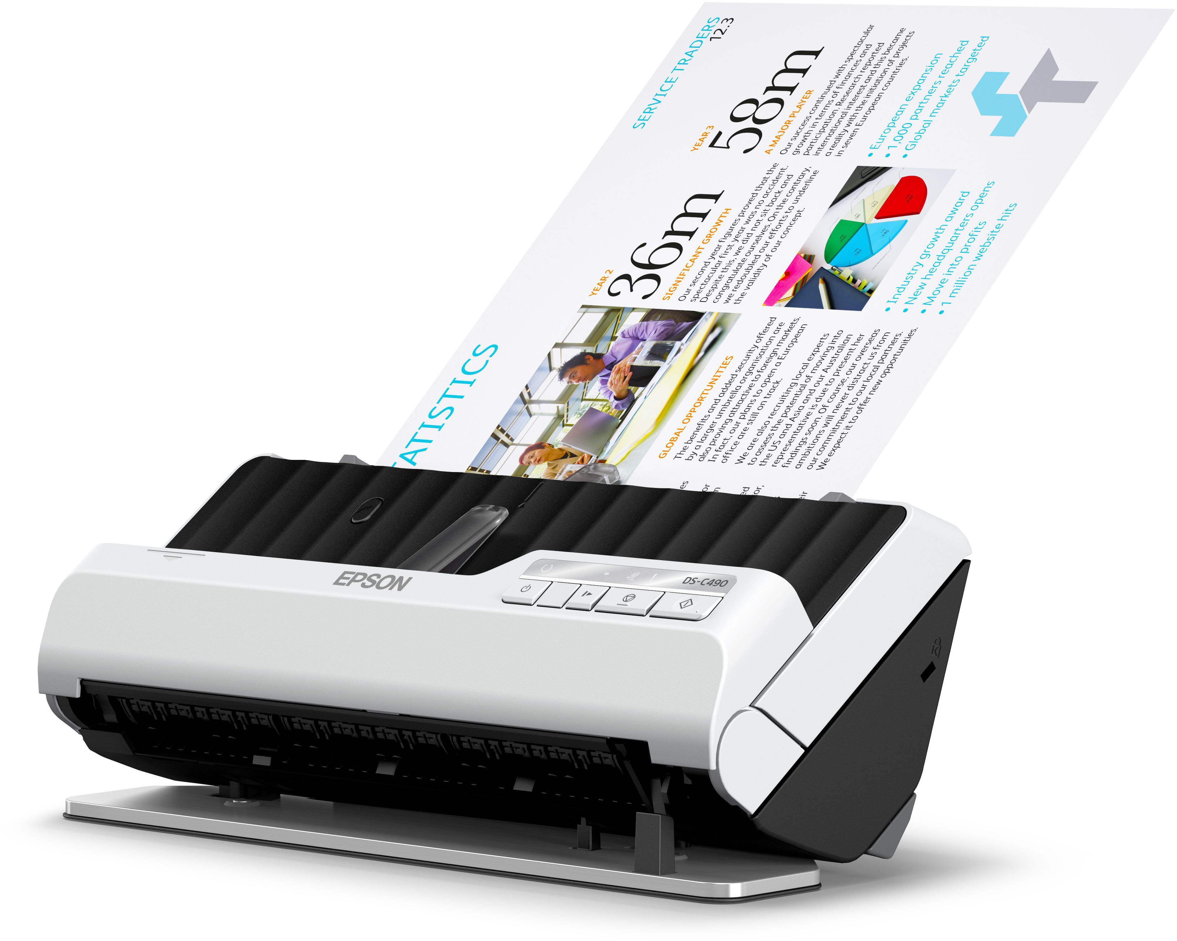  - Scanner de Documentos Epson WorkForce DS-C490