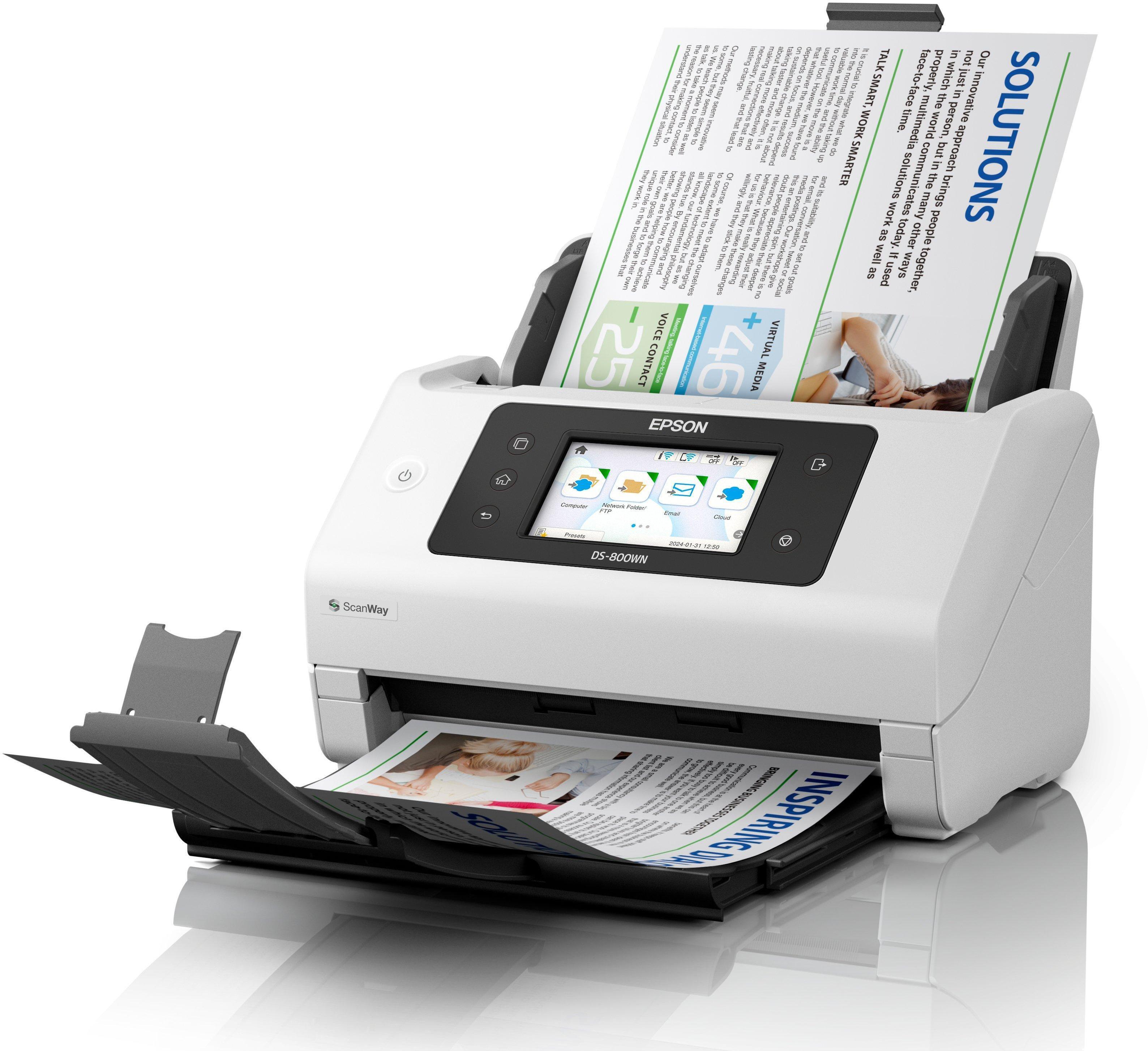 - Scanner de Documentos Epson WorkForce DS-800WN