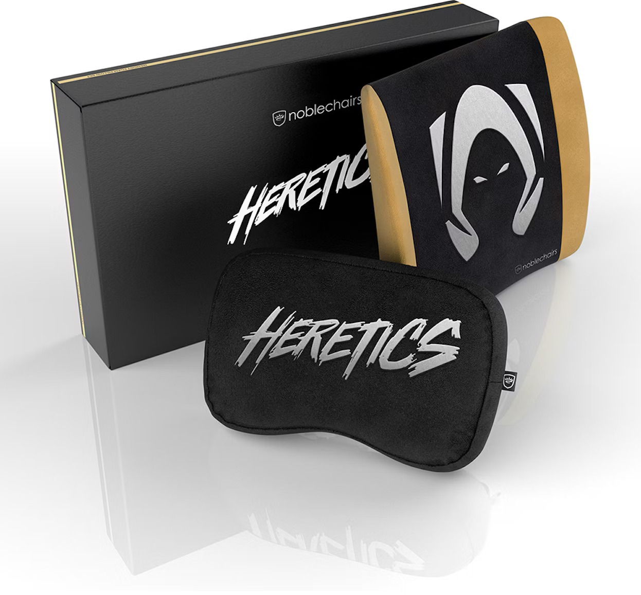  - Bundle Silla noblechairs HERO - Team Heretics Edition + Juego de Almohadas noblechairs - Heretics Edition