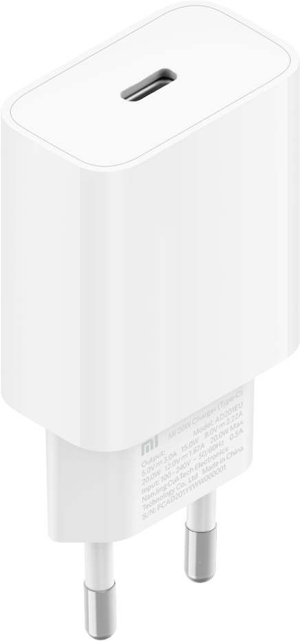 Xiaomi - Cargador Xiaomi Mi 20W EU Blanco