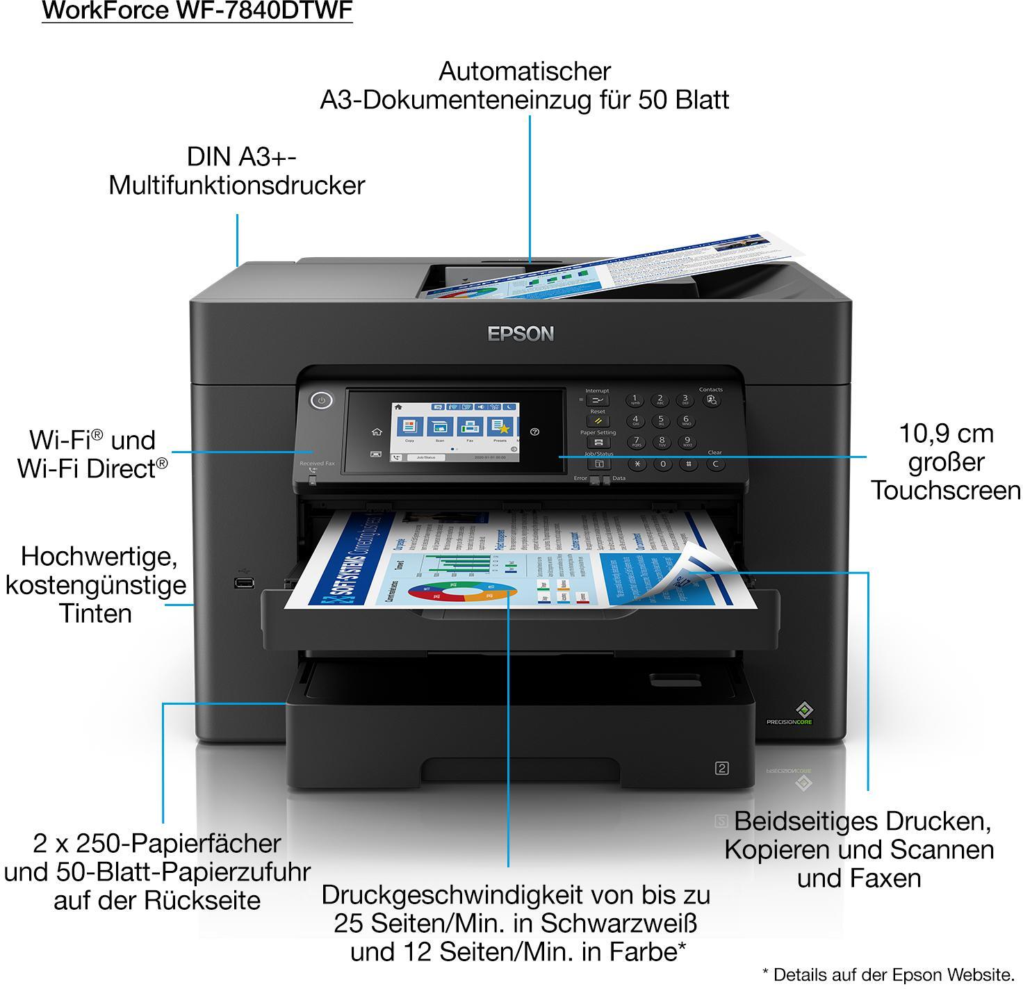  - Multifuncional Epson WorkForce Pro WF-7840 A3 Wi-Fi