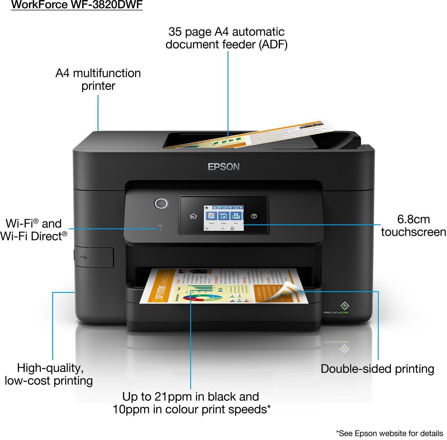  - Multifuncional Epson WorkForce Pro WF-3820DWF Wi-Fi