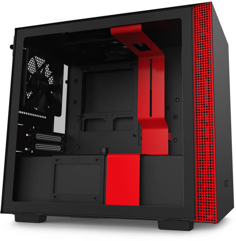 Caja Externa Mini-ITX NZXT H210 Negro / Rojo Mate