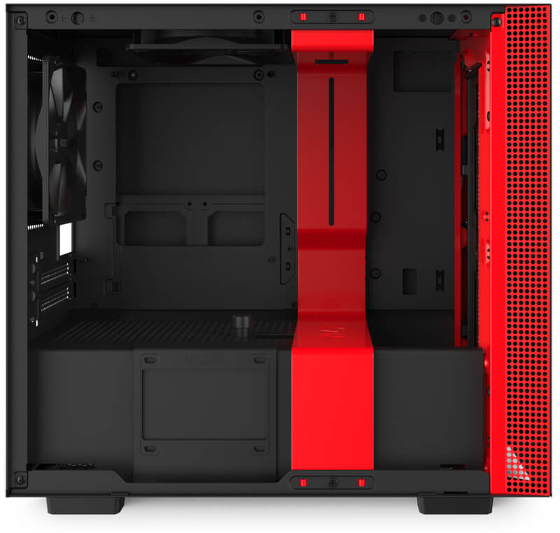 NZXT - Caja Externa Mini-ITX NZXT H210 Negro / Rojo Mate