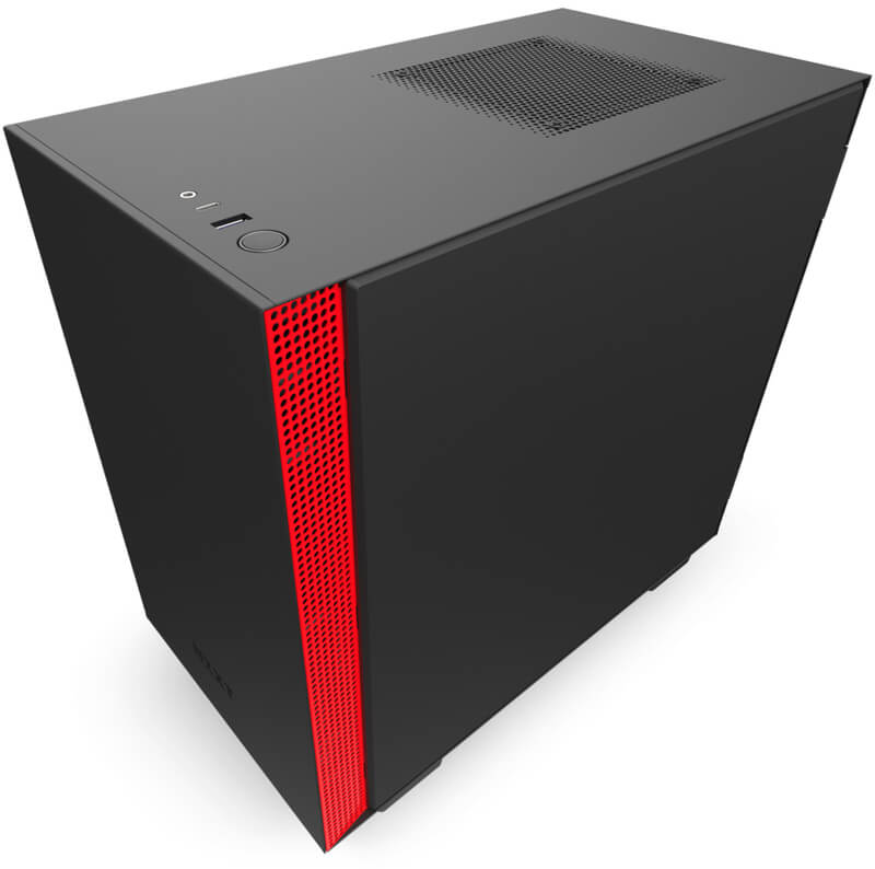 NZXT - Caja Externa Mini-ITX NZXT H210 Negro / Rojo Mate