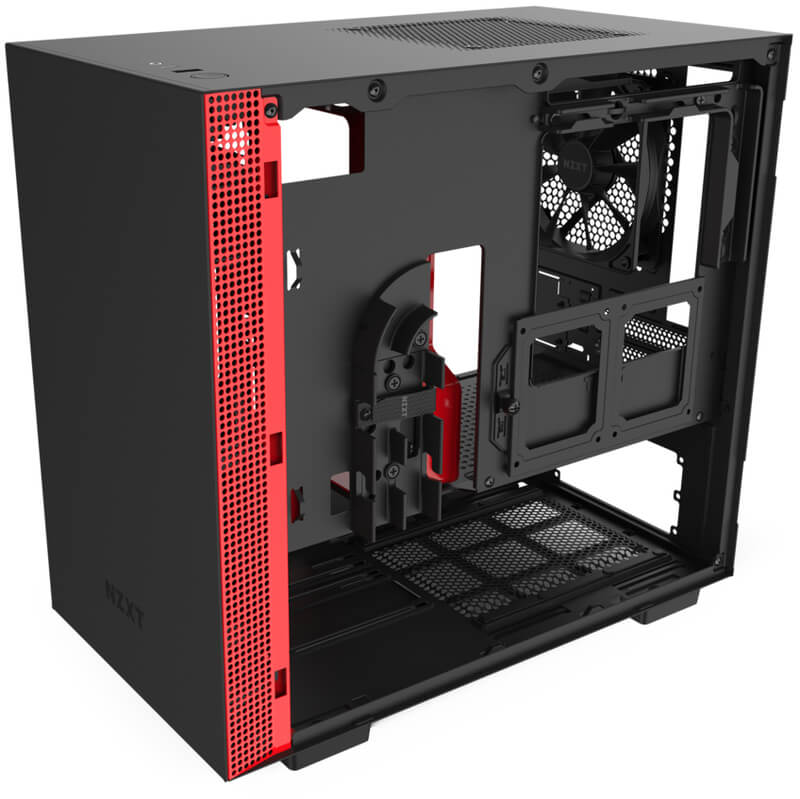 NZXT - Caja Externa Mini-ITX NZXT H210 Negro / Rojo Mate