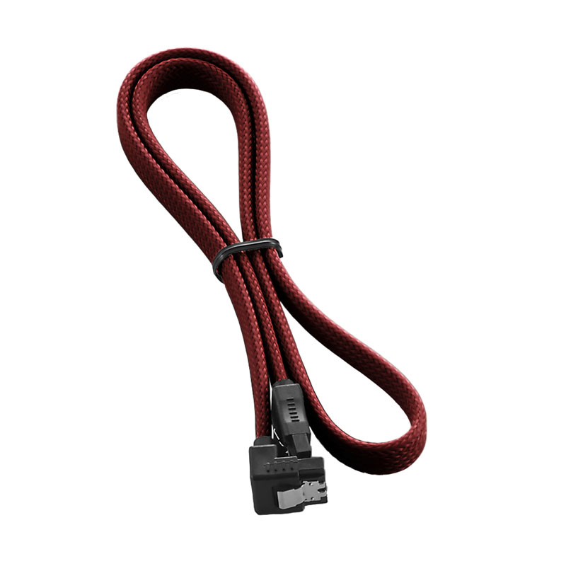 CableMod - Cable SATA III 90º CableMod ModMesh 60cm - Rojo Sangre