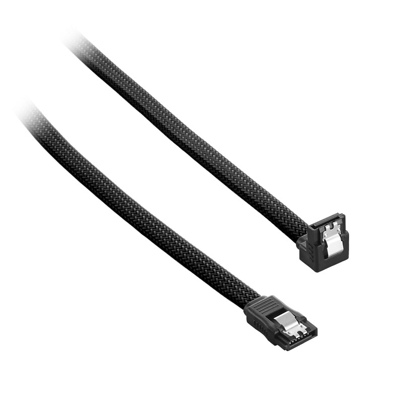 Cable SATA III 90º CableMod ModMesh 60cm - Negro