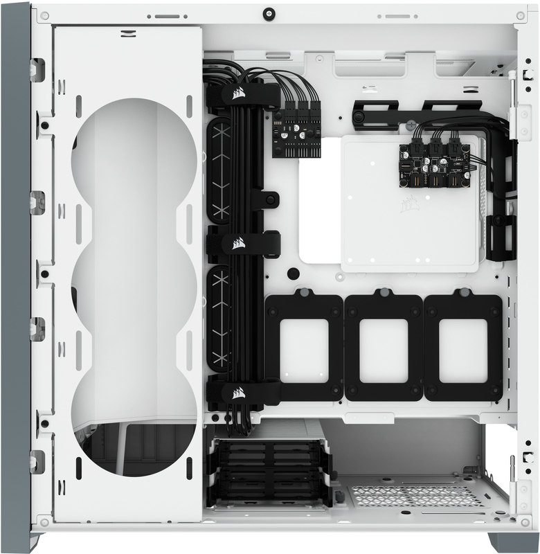 Corsair - Torre E-ATX Corsair iCUE 5000X RGB Smart Blanco Cristal Templado