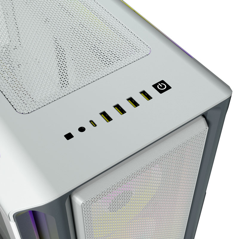 Corsair - Torre ATX Corsair 5000T iCUE RGB Blanco Cristal Templado