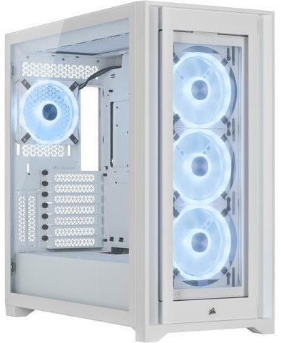 Torre ATX Corsair iCUE 5000X Airflow RGB Smart Blanco Cristal Templado