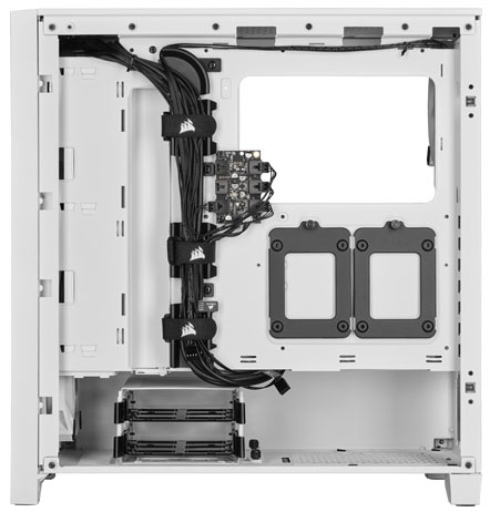 Corsair - Torre ATX Corsair iCUE 4000D Airflow Blanco Cristal Templado