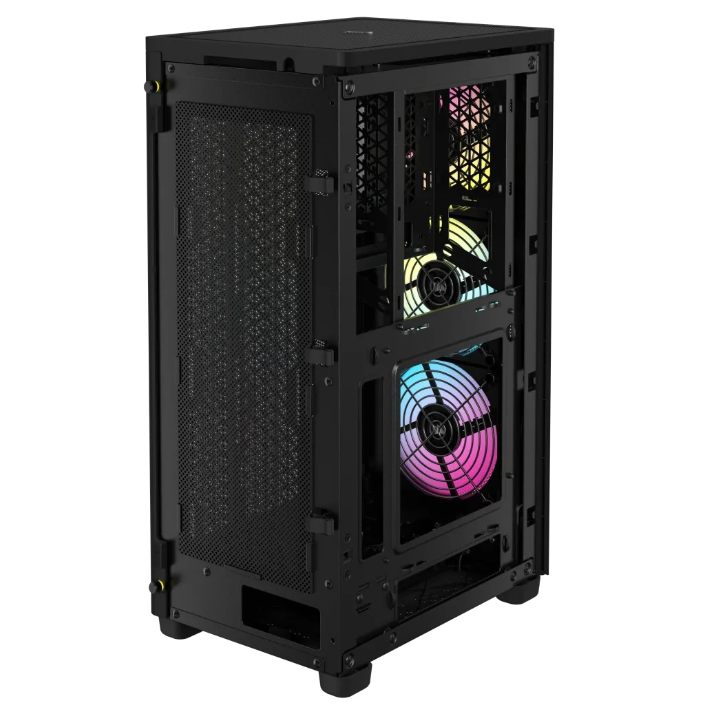 Corsair - Torre Mini-ITX Corsair iCue 2000D RGB Negro Cristal Templado