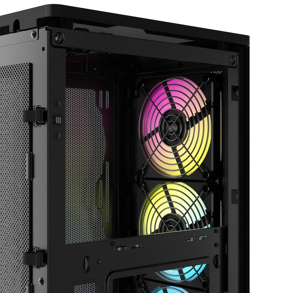 Corsair - Torre Mini-ITX Corsair iCue 2000D RGB Negro Cristal Templado