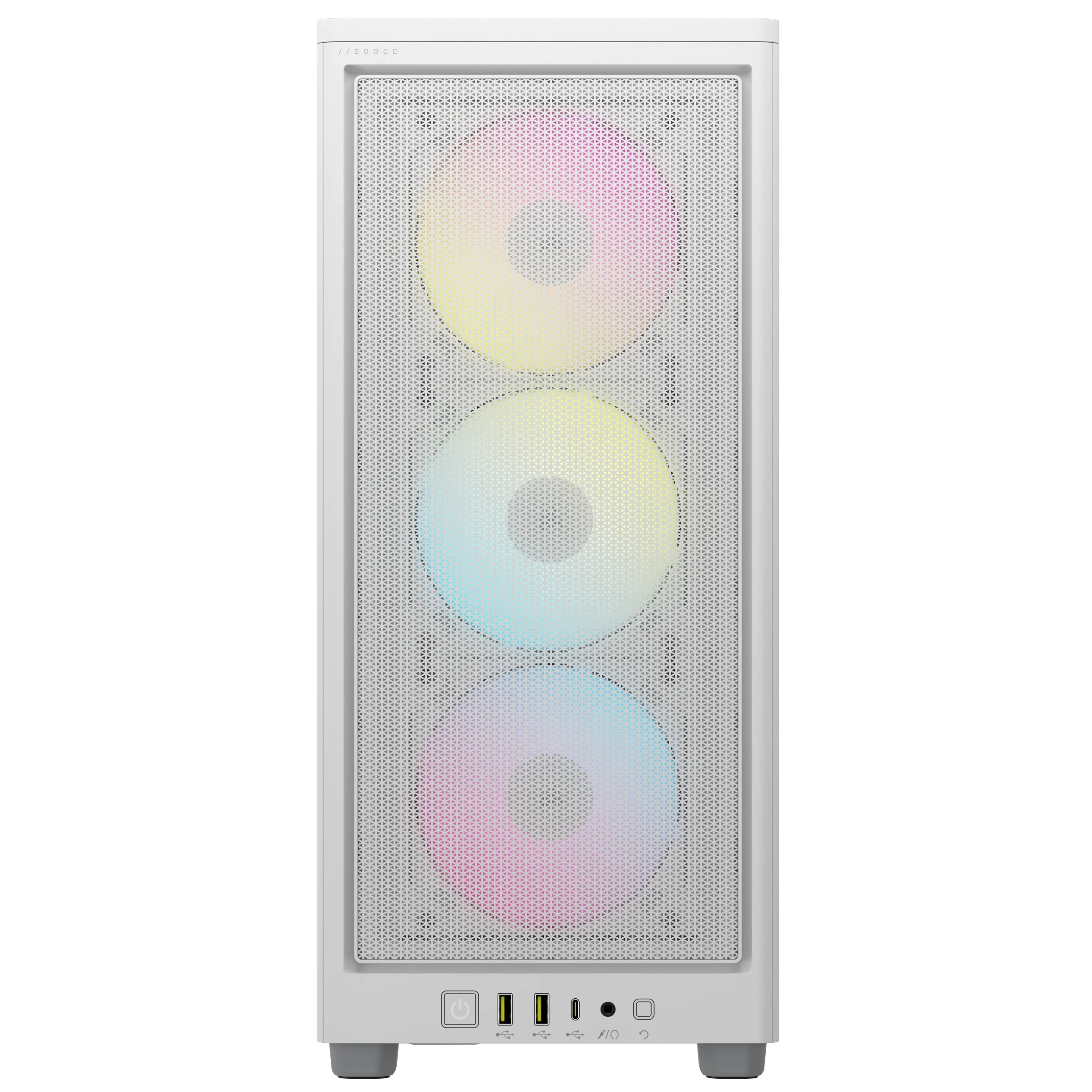 Corsair - Torre Mini-ITX Corsair iCue 2000D RGB Blanco Cristal Templado