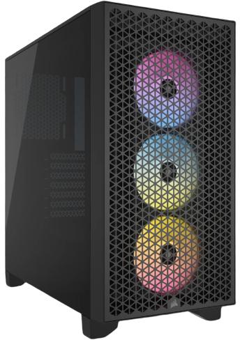 Torre ATX Corsair 3000D RGB Airflow Negro Cristal Templado