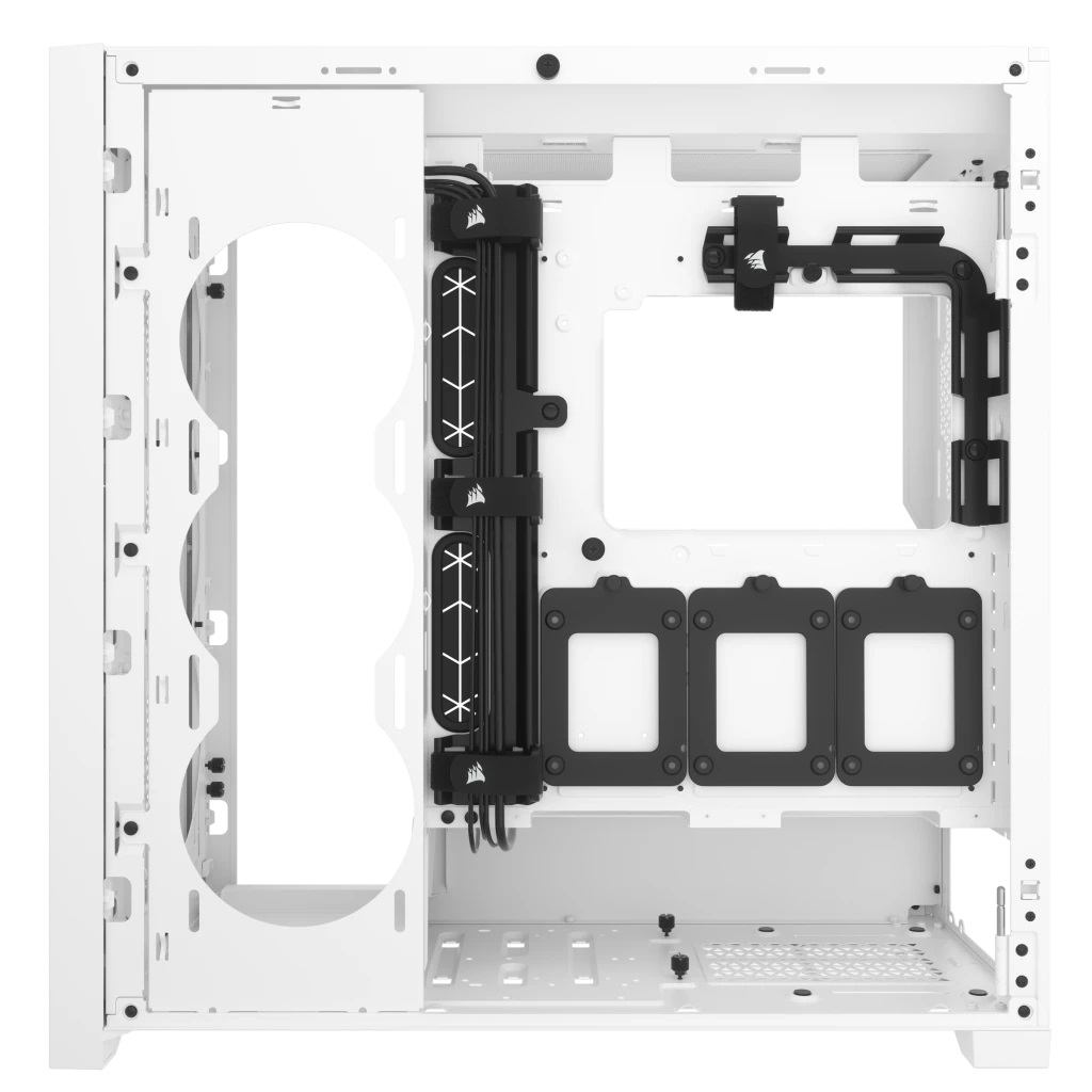 Corsair - Torre E-ATX Corsair 5000D Core Airflow Blanco Cristal Templado