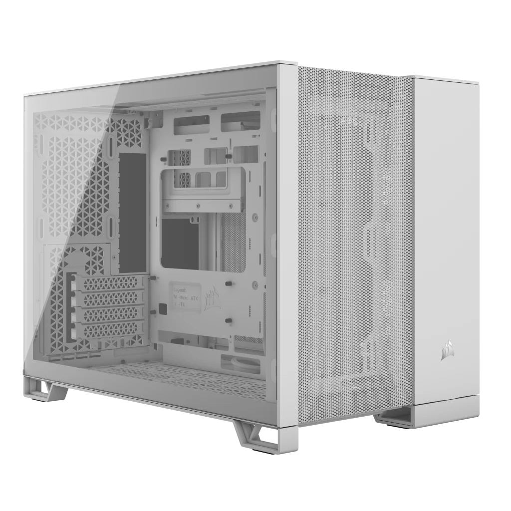 Corsair - Torre Micro-ATX Corsair 2500D Airflow Blanco Cristal Templado