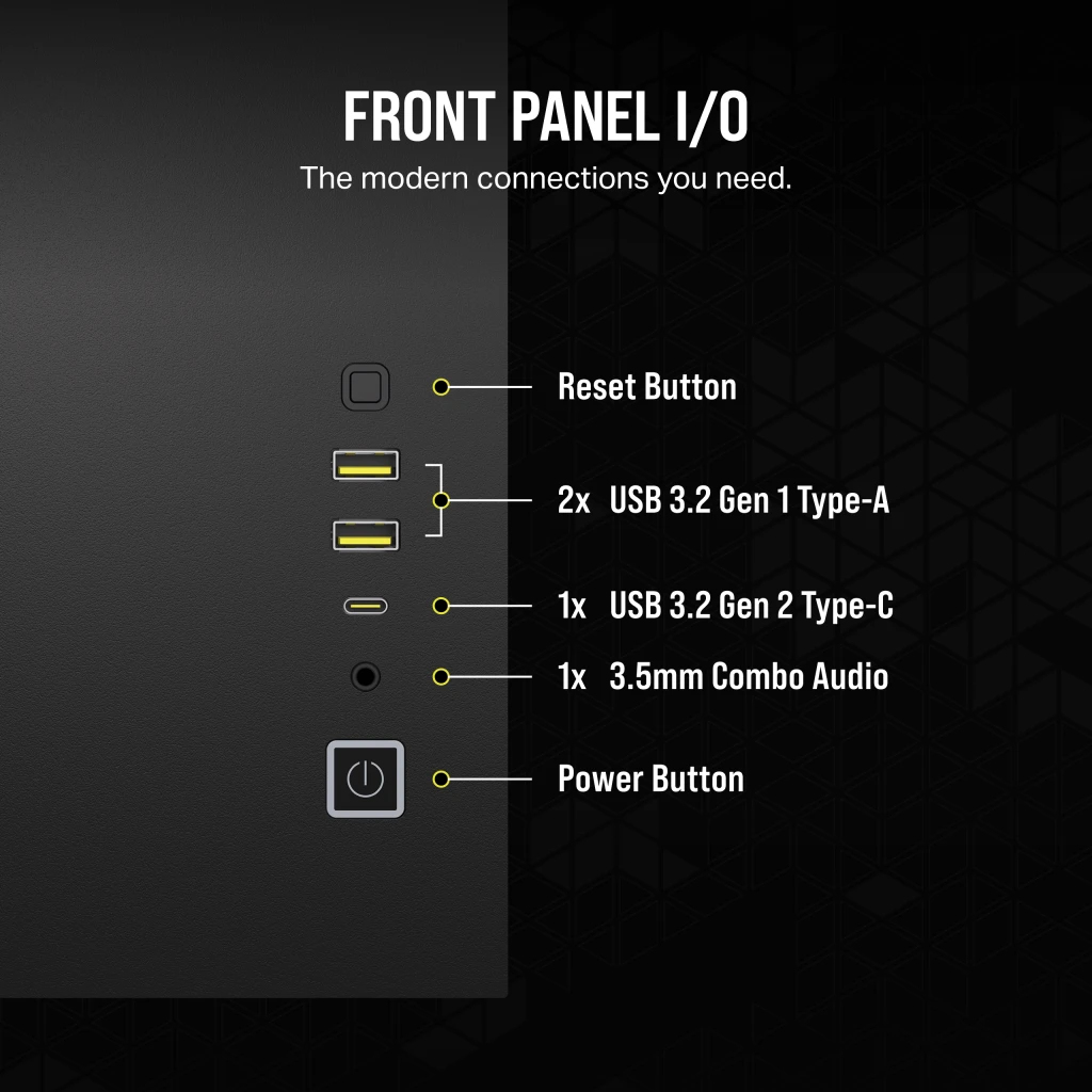 Corsair - Torre Micro-ATX Corsair 2500X LINK Negro Cristal Templado