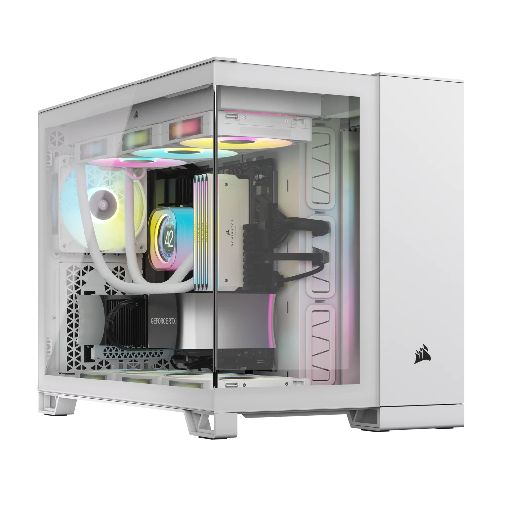 Corsair - Torre Micro-ATX Corsair 2500X LINK Blanco Cristal Templado