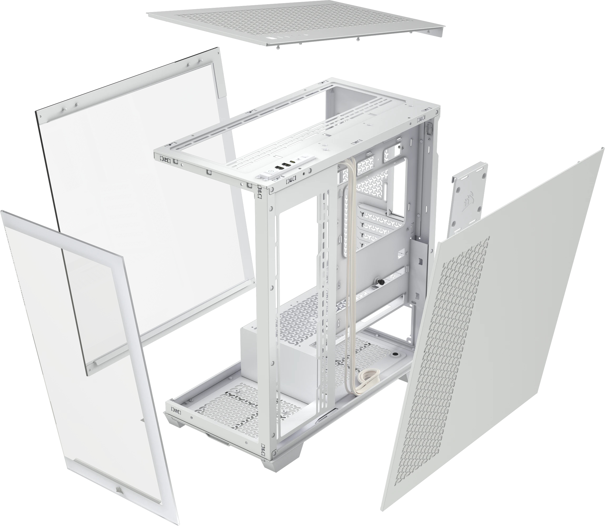 Corsair - Torre ATX Corsair 3500X Blanco Cristal Templado