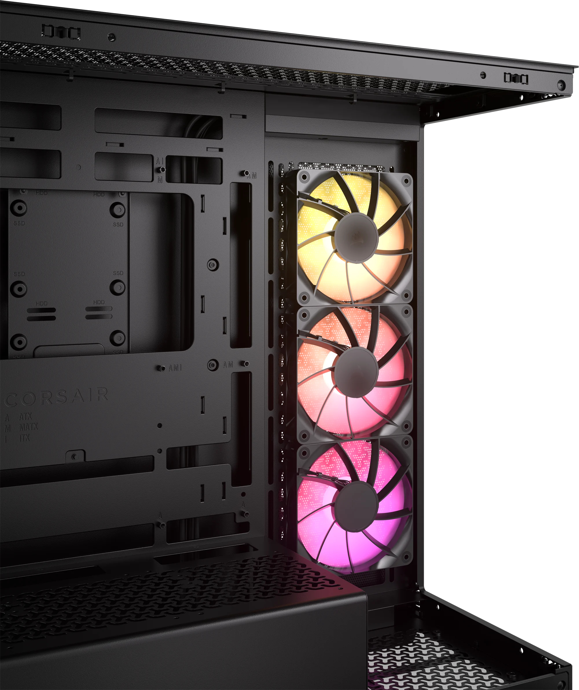 Corsair - Torre ATX Corsair 3500X ARGB Negro Cristal Templado