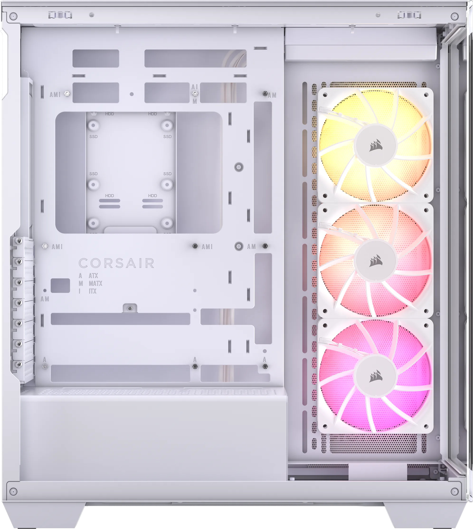 Corsair - Torre ATX Corsair 3500X ARGB Blanco Cristal Templado