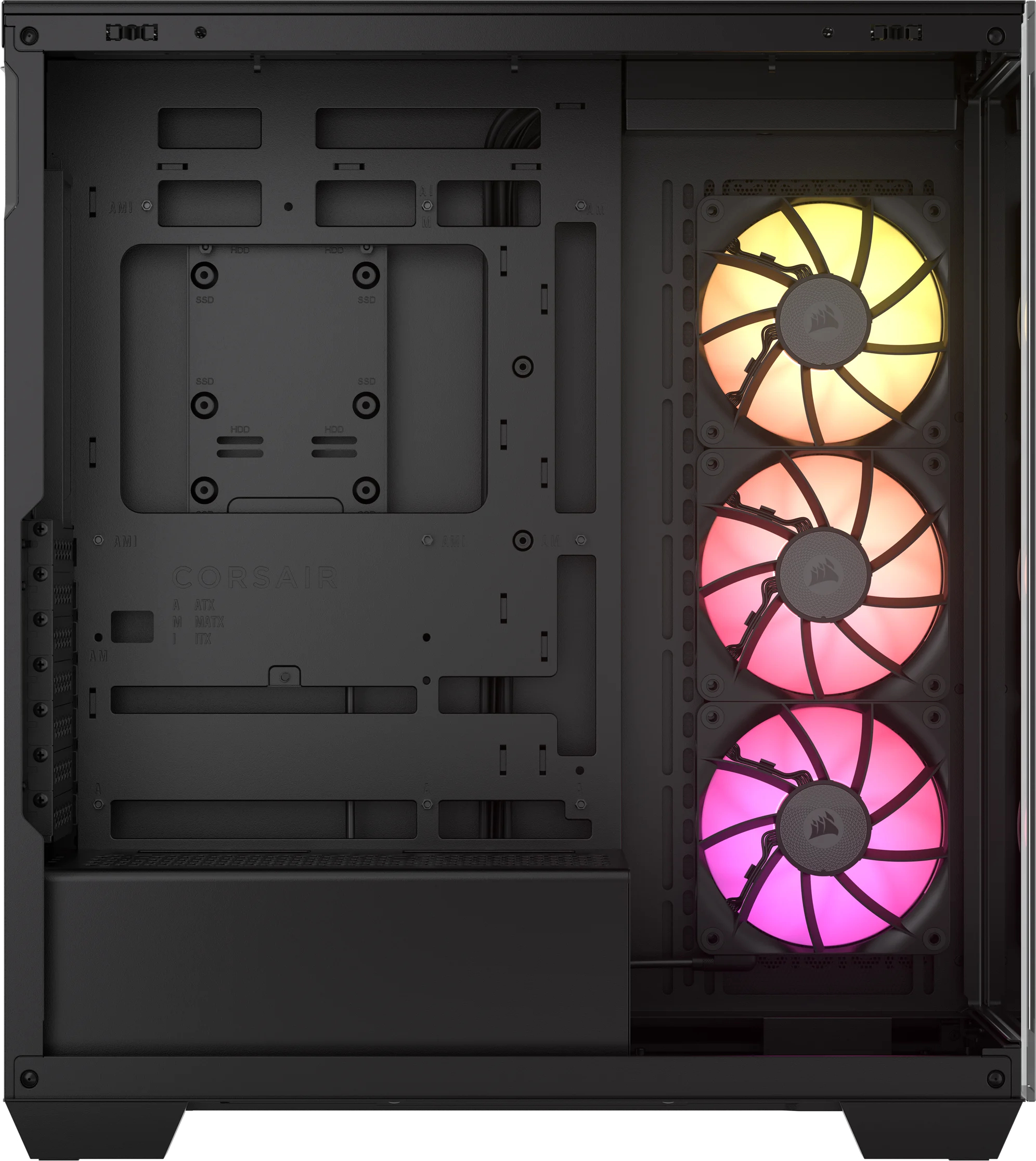 Corsair - Torre ATX Corsair iCUE LINK 3500X RGB Negro Cristal Templado