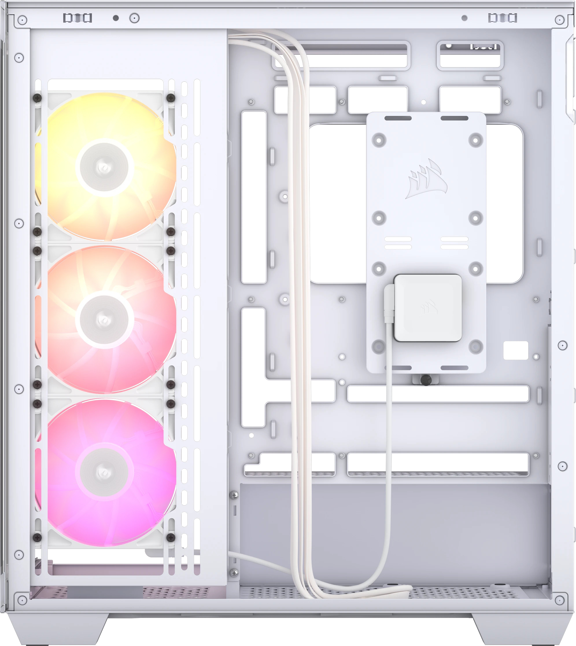 Corsair - Torre ATX Corsair iCUE LINK 3500X RGB Blanco Cristal Templado