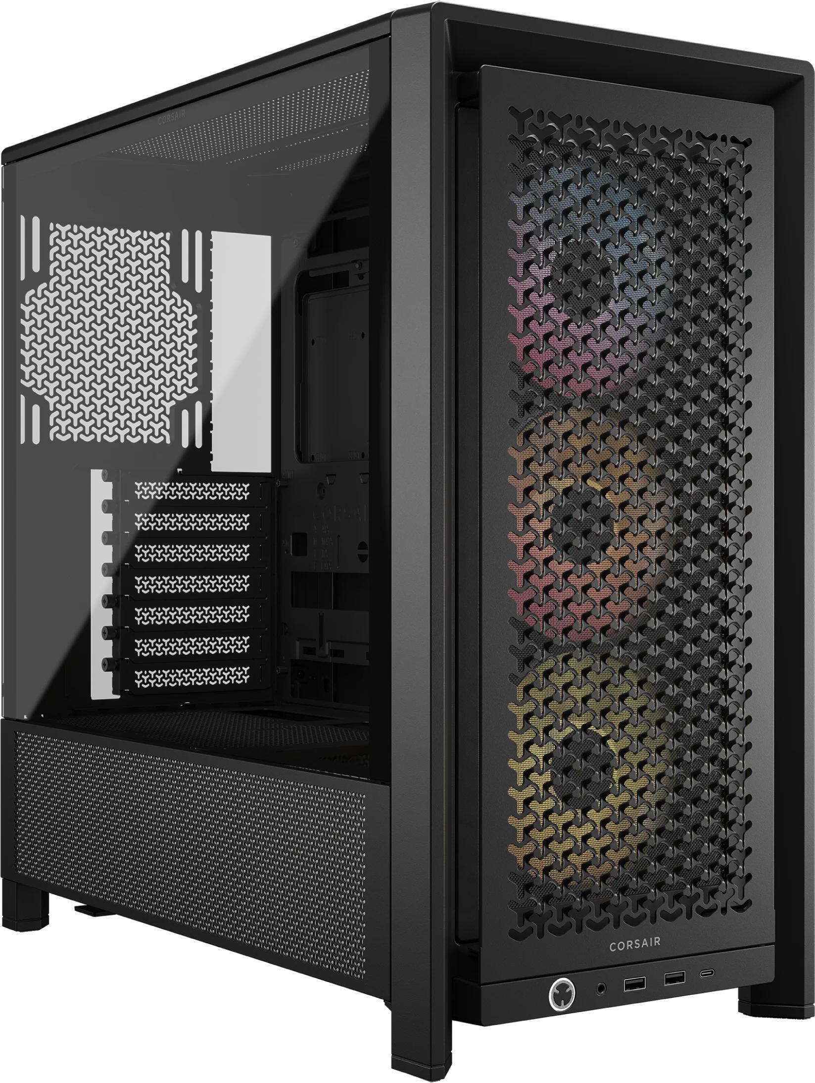 Corsair - Torre ATX Corsair Frame 4000D RS ARGB Negro Cristal Templado