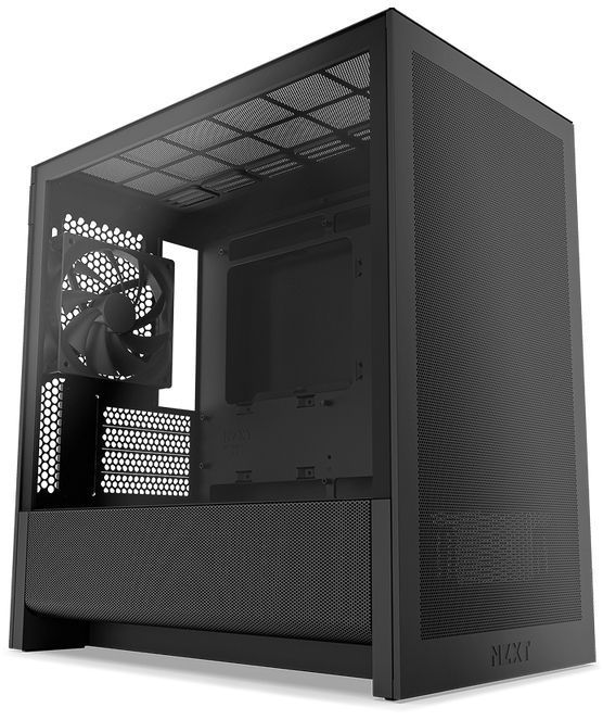 Picture of Picture of Torre Micro-ATX NZXT H3 Flow Negra Cristal Templado