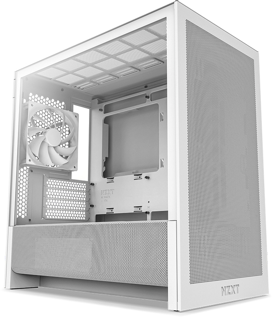 Picture of Picture of Torre Micro-ATX NZXT H3 Flow Blanca Cristal Templado