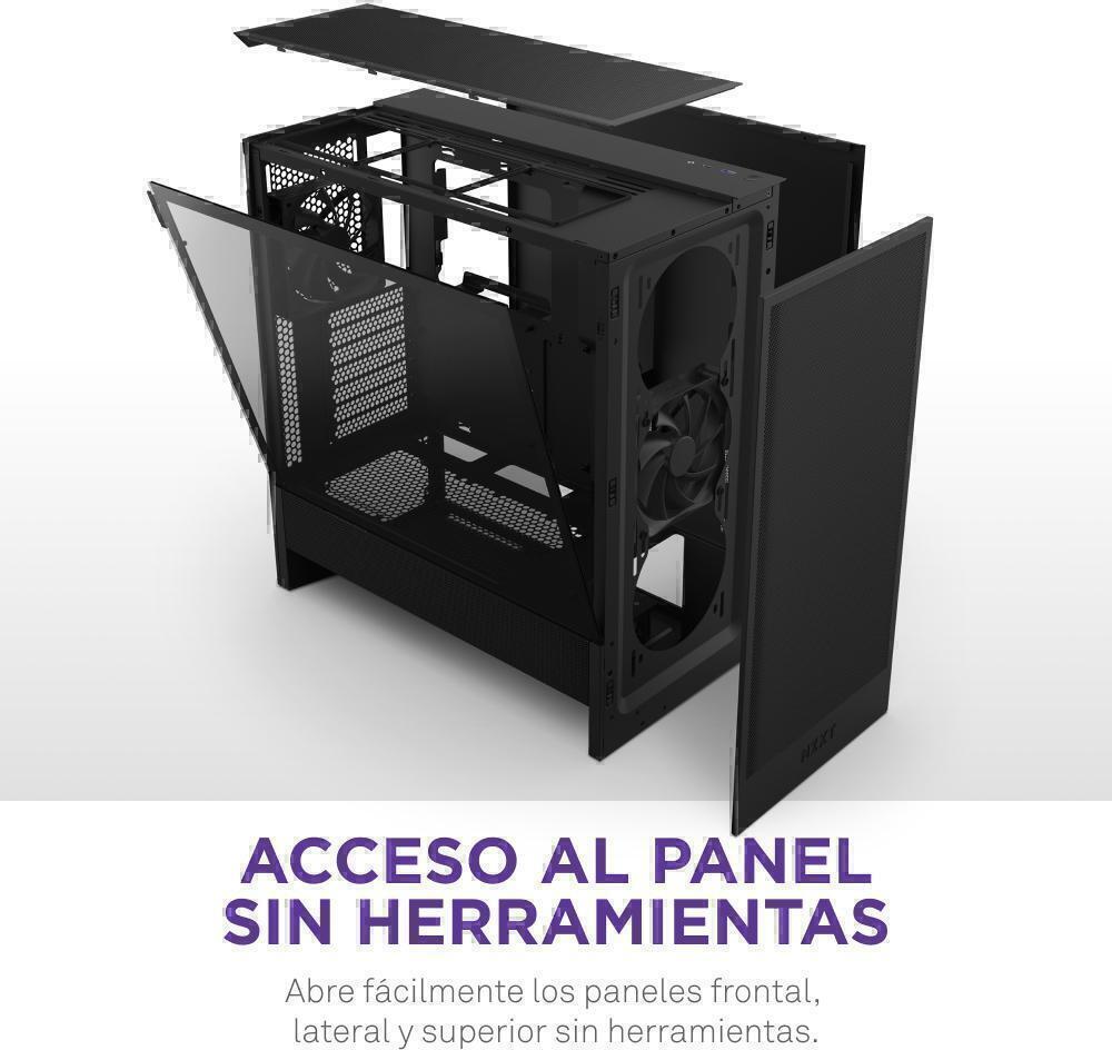 NZXT - Torre  ATX NZXT H5 Flow Compact Negra