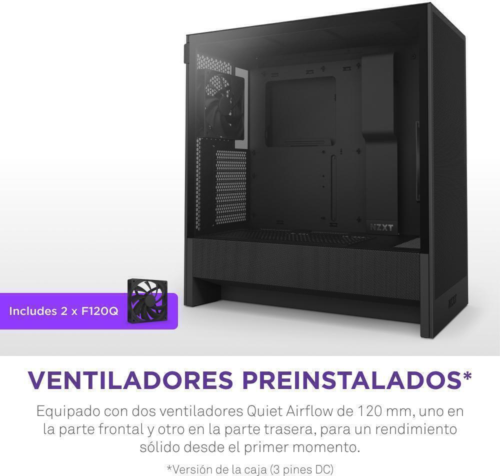 NZXT - Torre  ATX NZXT H5 Flow Compact Negra