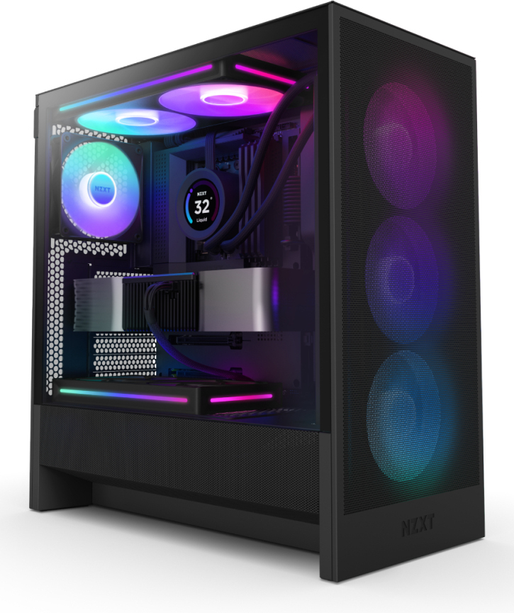 Torre  ATX NZXT H5 Flow RGB Compact Negra