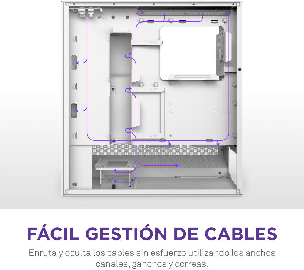 NZXT - Torre  ATX NZXT H5 Flow Compact Blanca