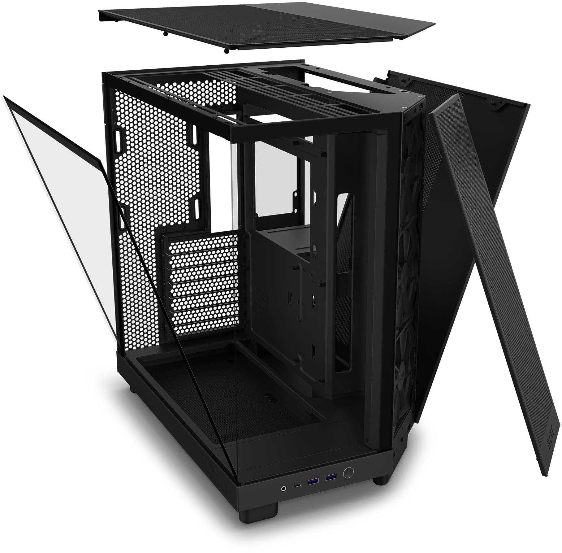 NZXT - Torre ATX NZXT H6 Flow Negro Cristal Templado