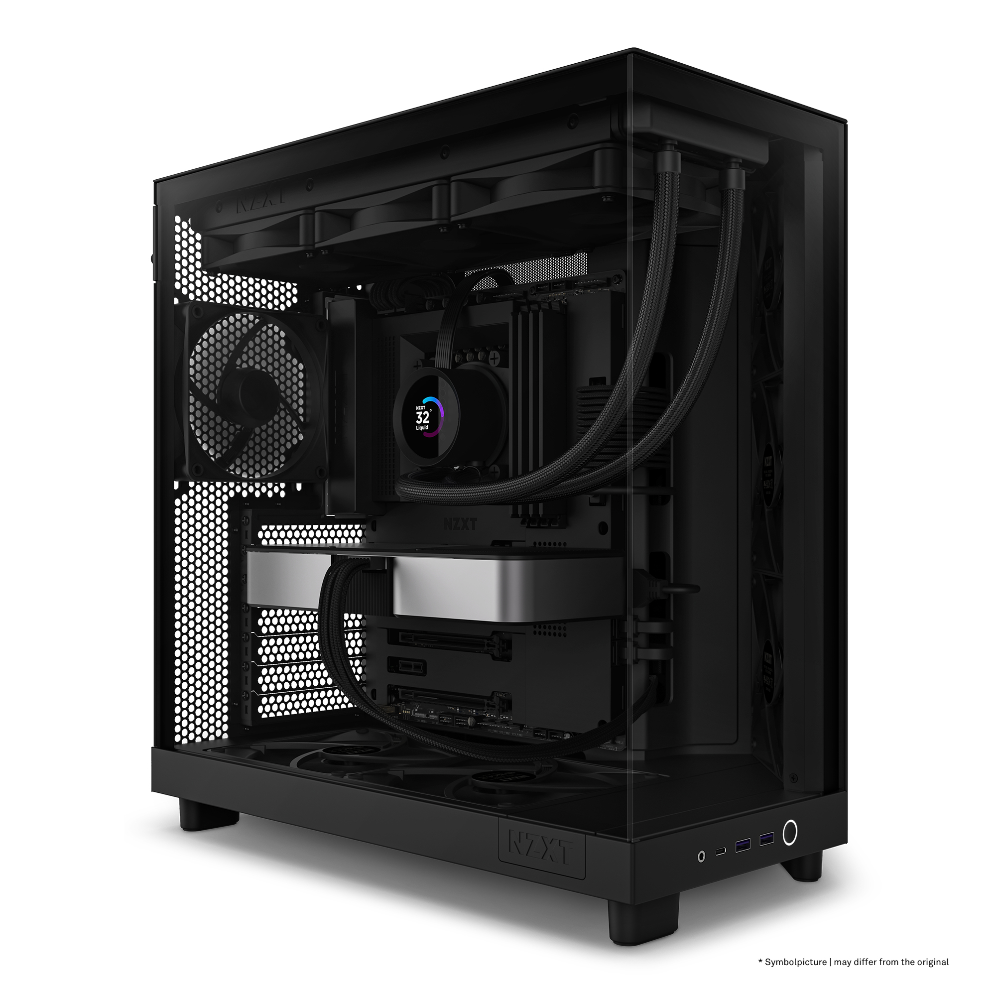 NZXT - Torre ATX NZXT H6 Flow Negro Cristal Templado