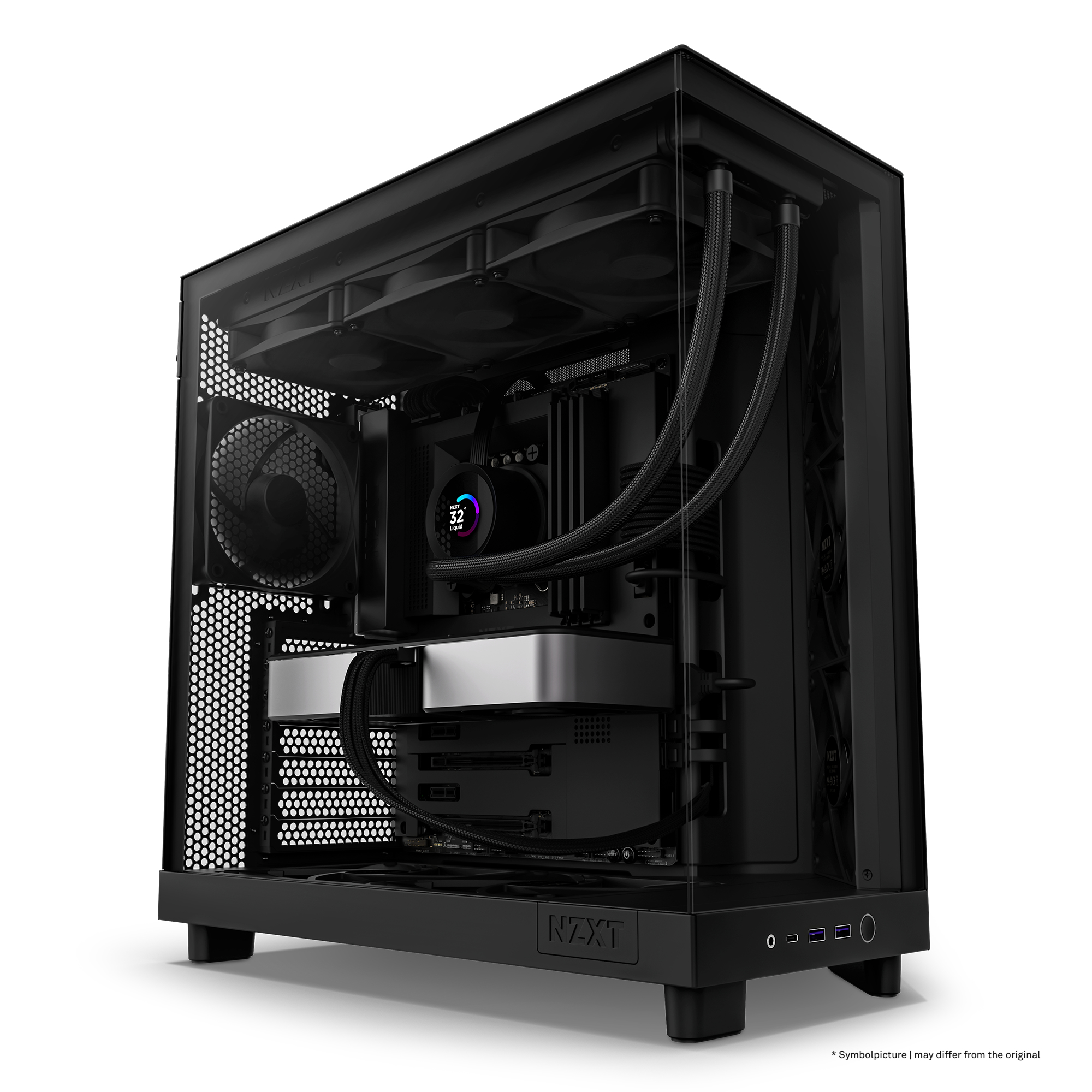 NZXT - Torre ATX NZXT H6 Flow Negro Cristal Templado