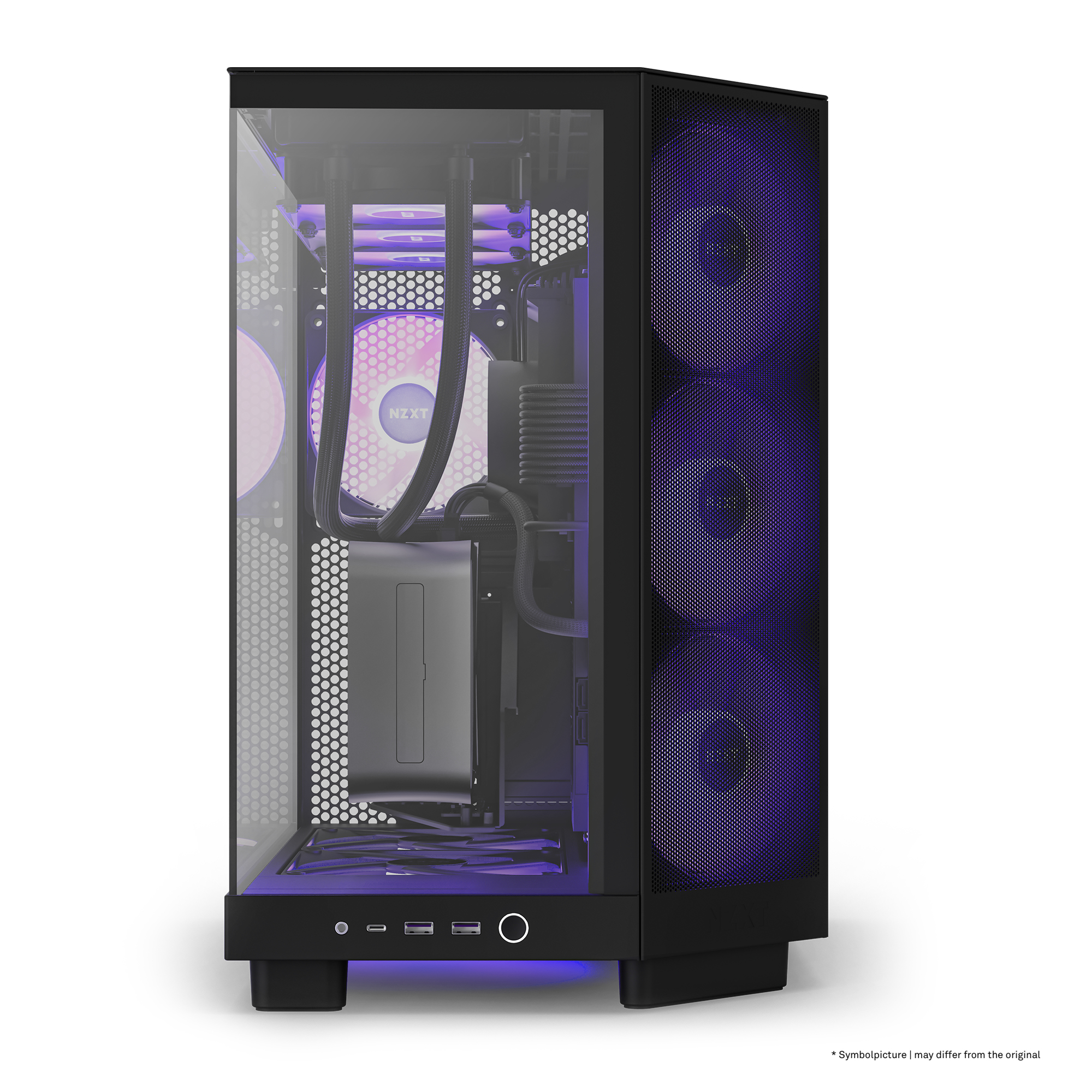 NZXT - Torre ATX NZXT H6 Flow RGB Negro Cristal Templado