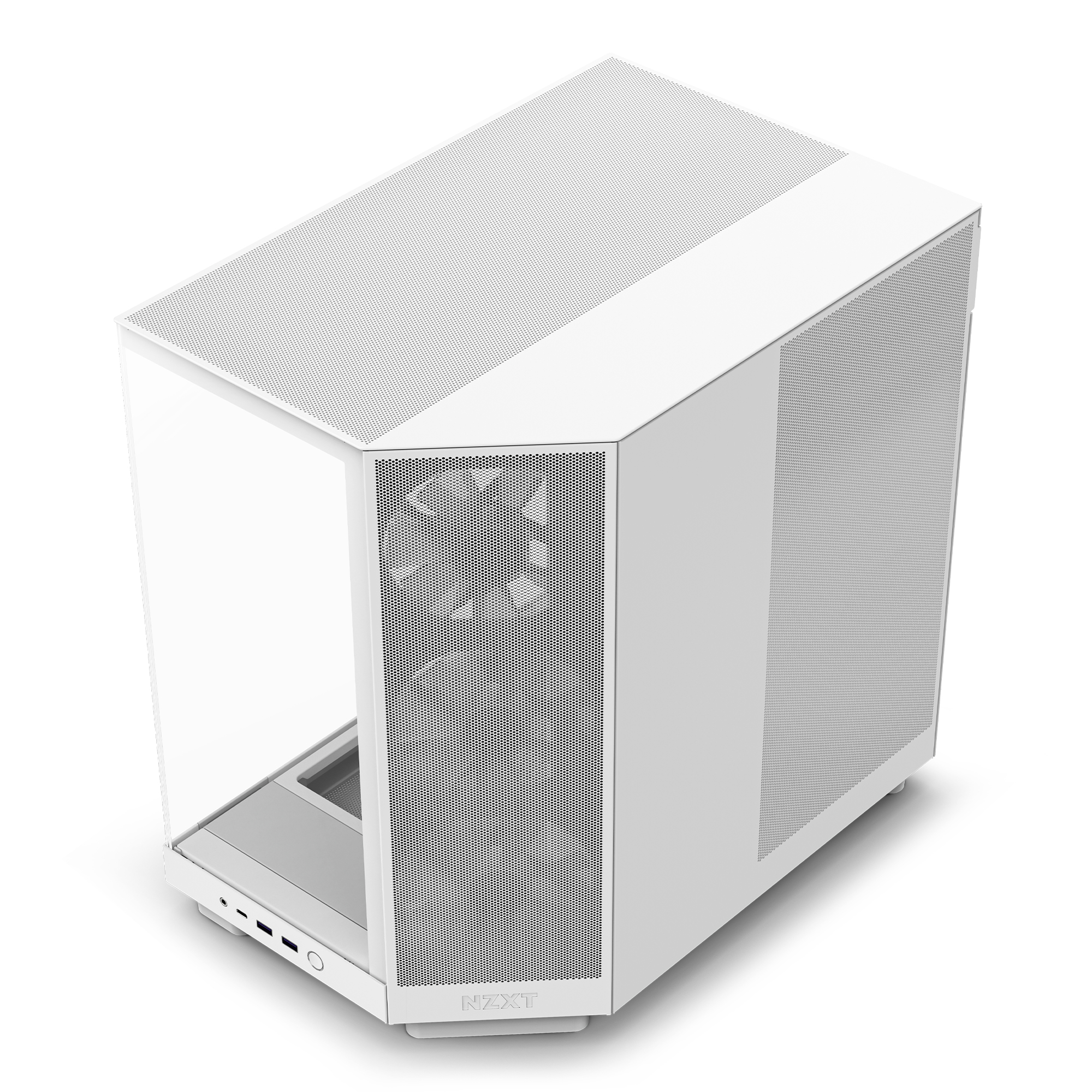 NZXT - Torre ATX NZXT H6 Flow RGB Blanca Cristal Templado