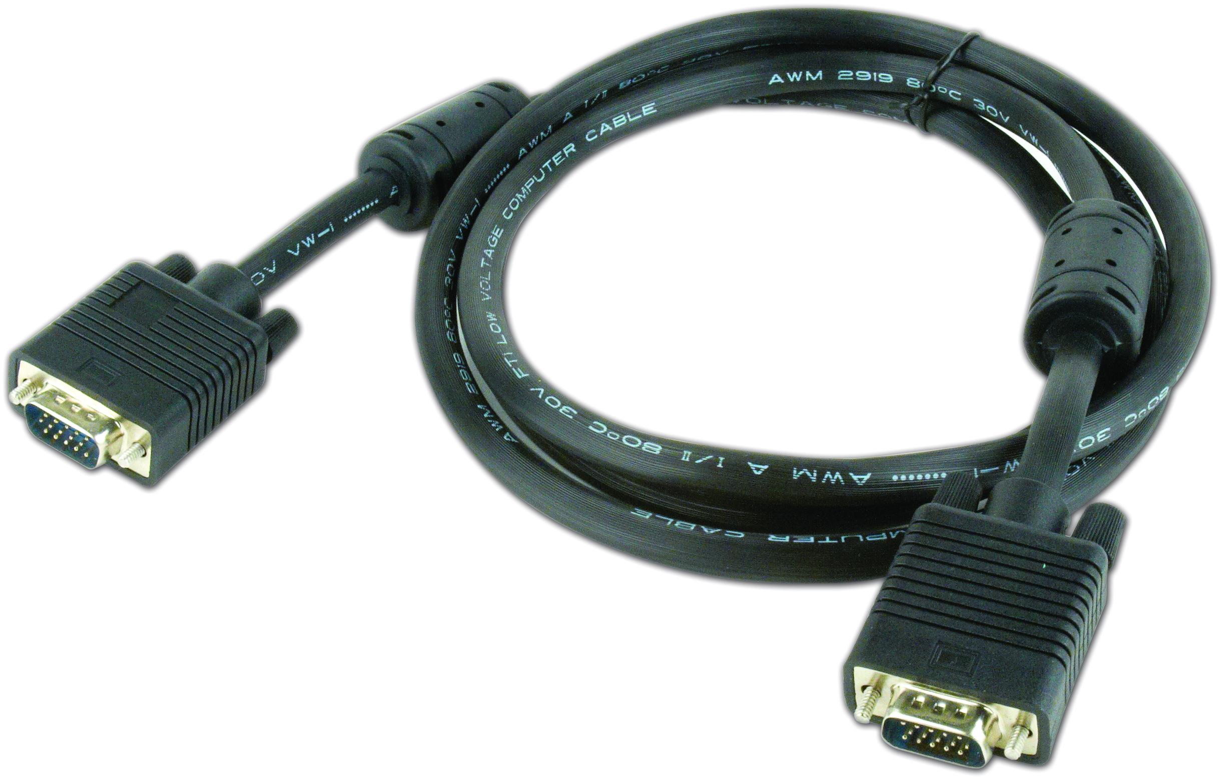 Gembird - Cable VGA Gembird CC-PPVGA-6B HD15M/HD15M Dual-Shielded Ferrite 1.8m Negro
