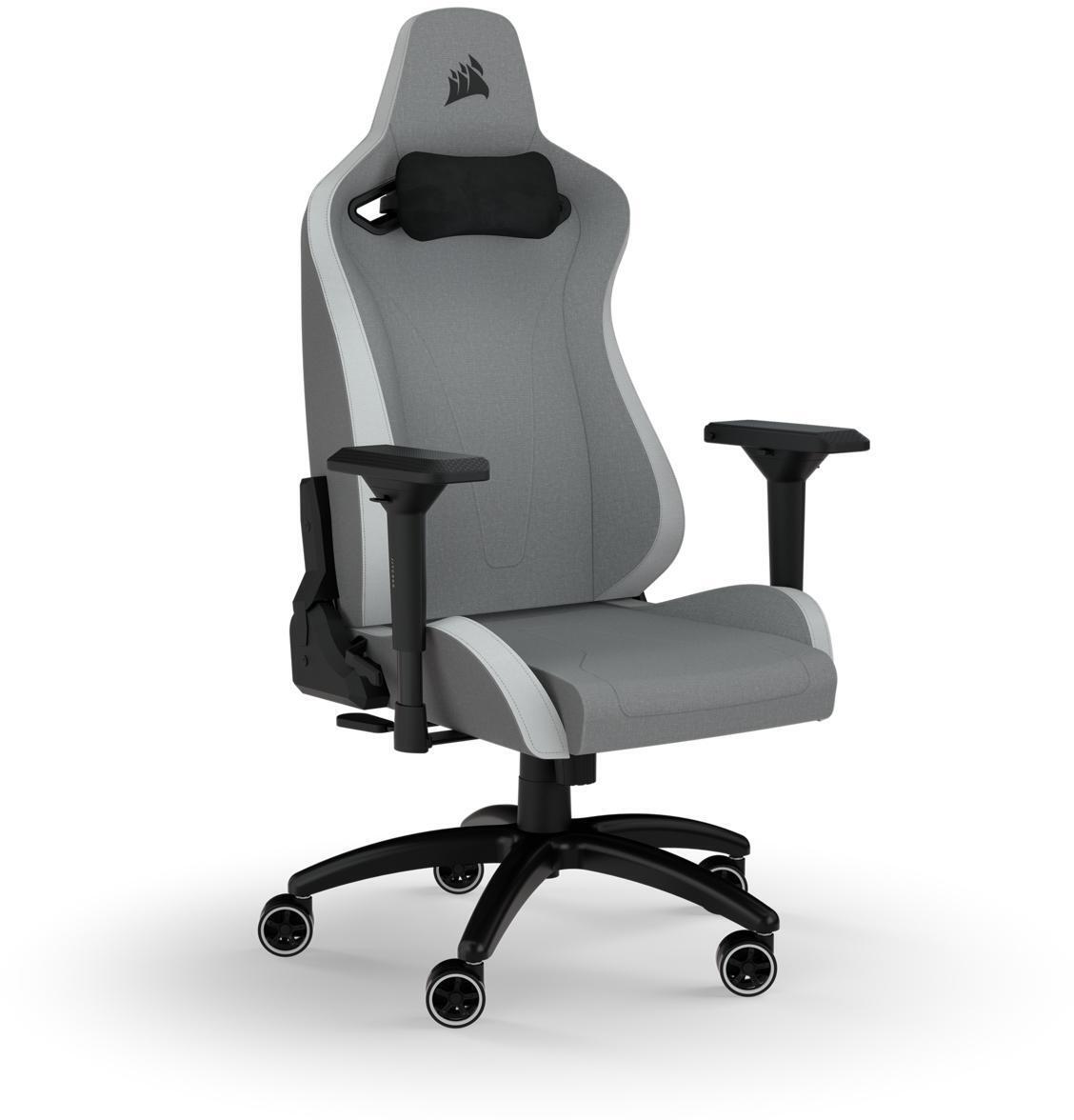 Corsair - Silla Gaming Corsair TC200 Fabric Blanco/Gris
