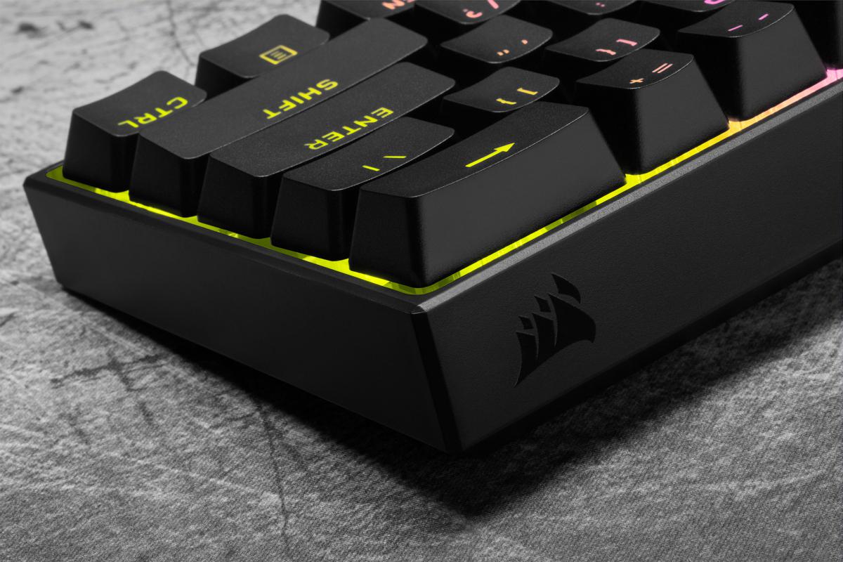 Corsair - ** B Grade ** Teclado Corsair K65 Mini 60% RGB Cherry MX Red - Mecânico (PT)
