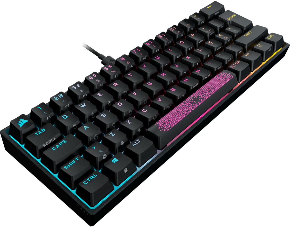 Corsair - ** B Grade ** Teclado Corsair K65 Mini 60% RGB Cherry MX Red - Mecânico (PT)