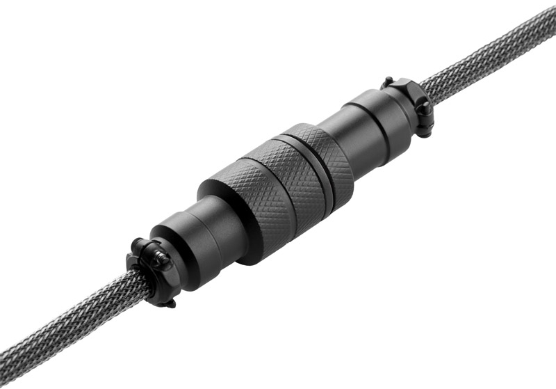 CableMod - Cable Coiled CableMod Pro para Teclado USB A - USB Type C, 150cm - Carbon Grey