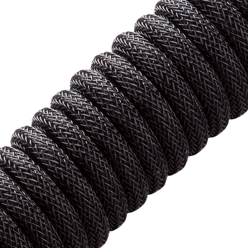 CableMod - Cable Coiled CableMod Pro para Teclado USB A - USB Type C, 150cm - Midnight Black