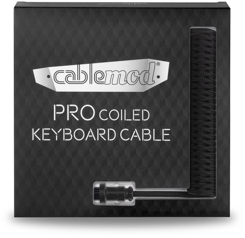 CableMod - Cable Coiled CableMod Pro para Teclado USB A - USB Type C, 150cm - Midnight Black