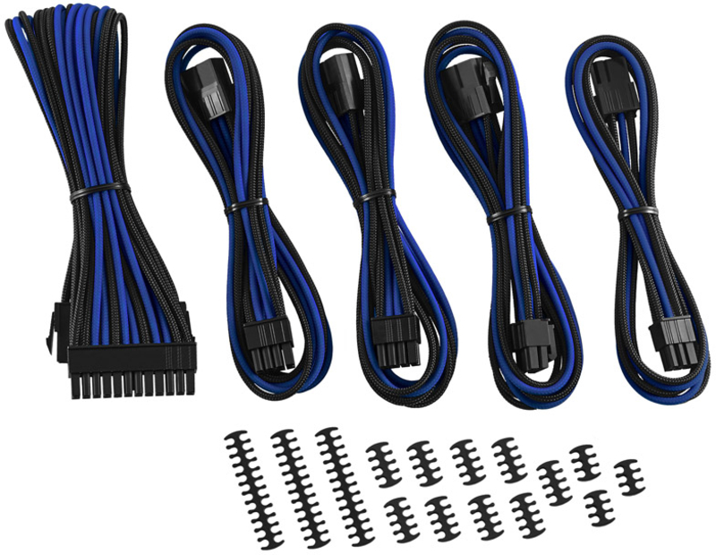 CableMod - Kit de Expansión CableMod Classic ModMesh - 8+6 Series - Negro / Azul